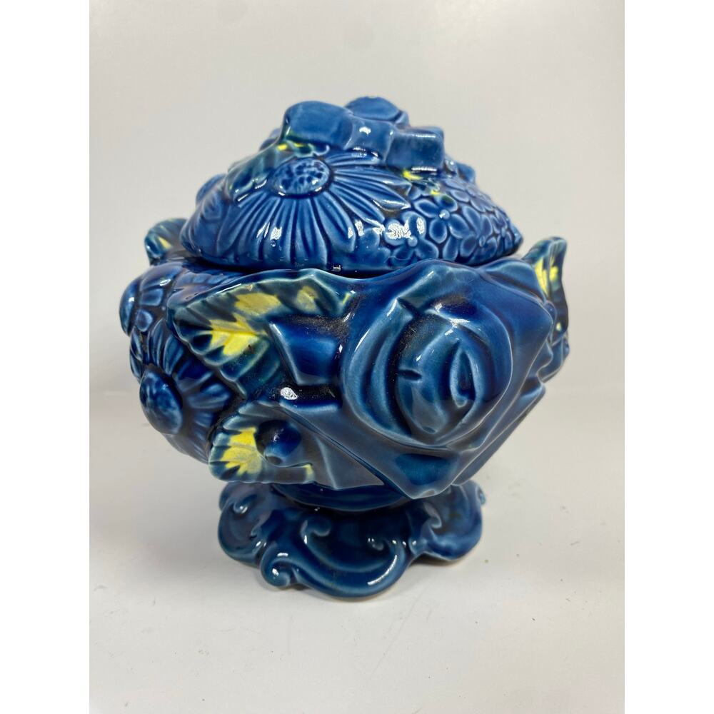 Vintage Inarco Ceramic Jar Mood Indigo Collection